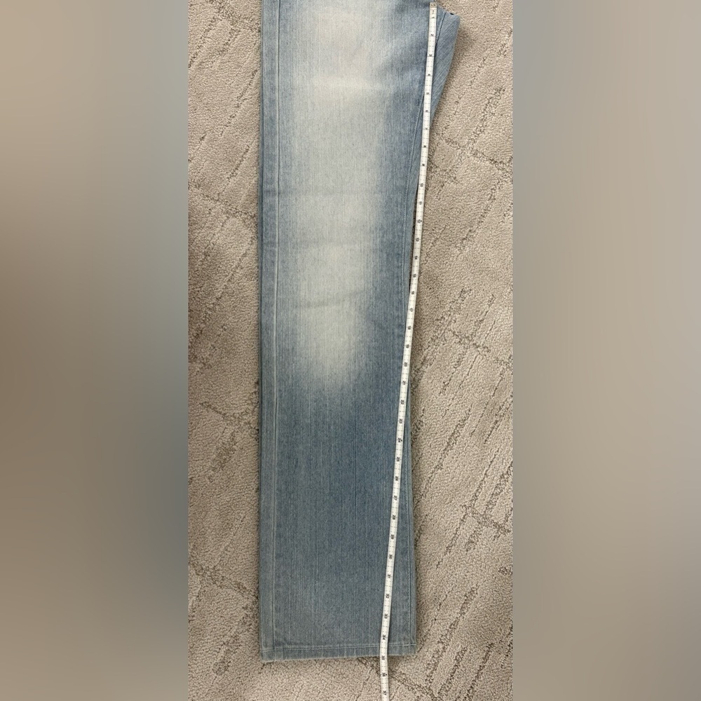 "18th Amendment Hayworth jeans straight leg size 29 light blue wash cotton blend - Picture 7 of 8